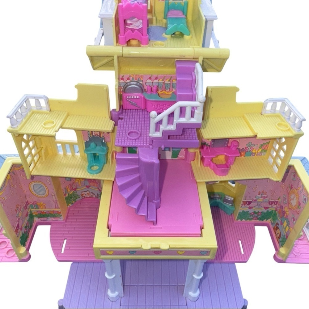 1995 Polly Pocket Pop-Up Party Play House Clubhouse ONLY Bluebird Toys 3 Stories - Picture 7 of 12